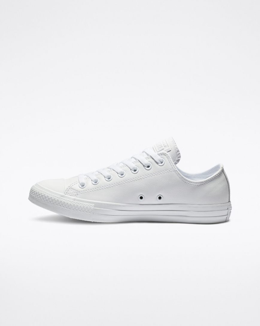 Women's Converse Chuck Taylor All Star Leather Low Top Shoes White | AU 80531A